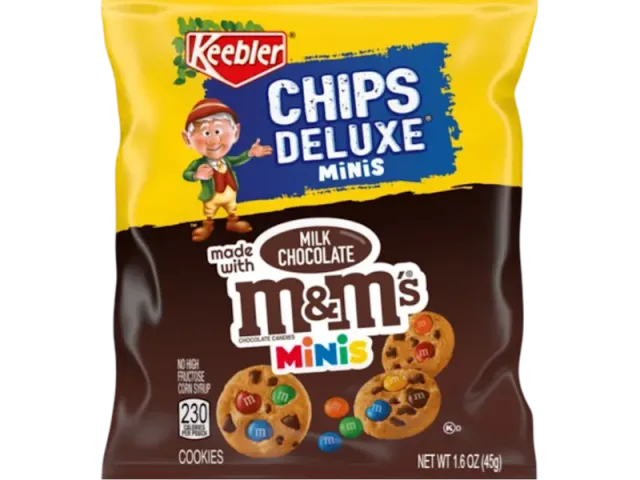 M&M bitesize cookies