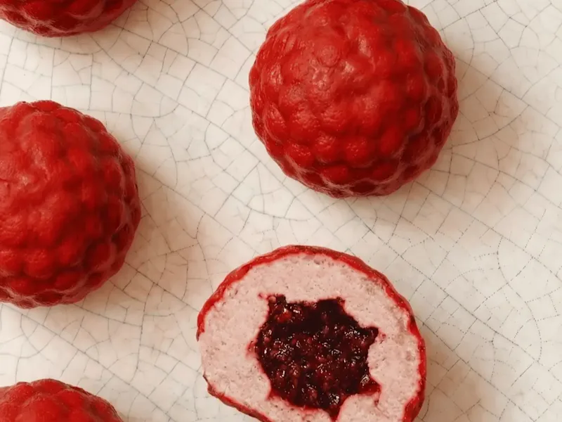 Pomegranate Mousse Cake