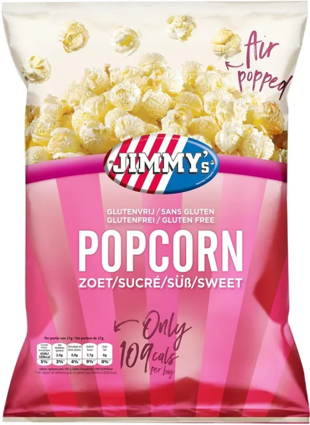 Jimmy's Popcorn Minibag Zoet